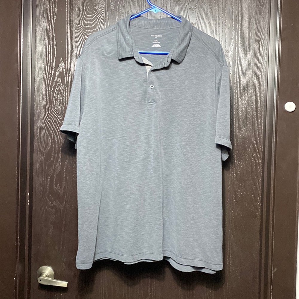 Van Heusen Air Classic Fit Grey Polo